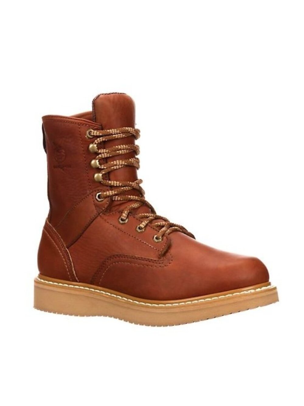 Georgia Boot Men's Barracuda Gold Wedge Round Toe Work Boots,  soft toe